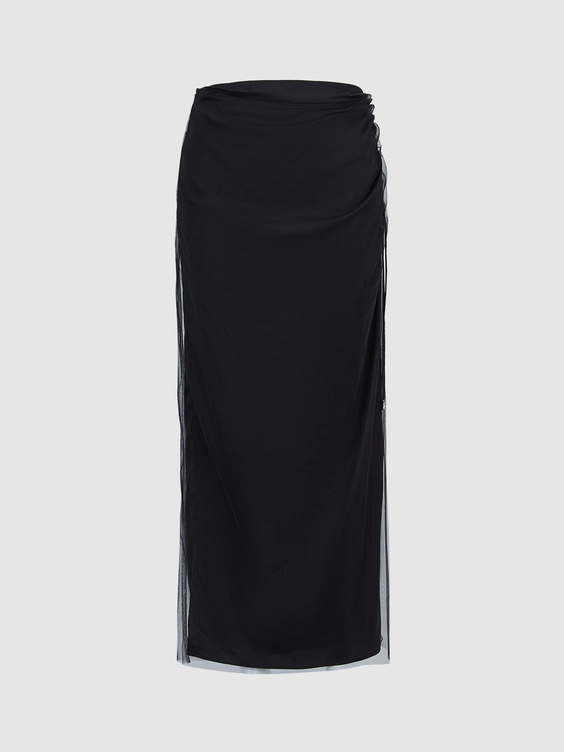 Ruched Straight Skirt