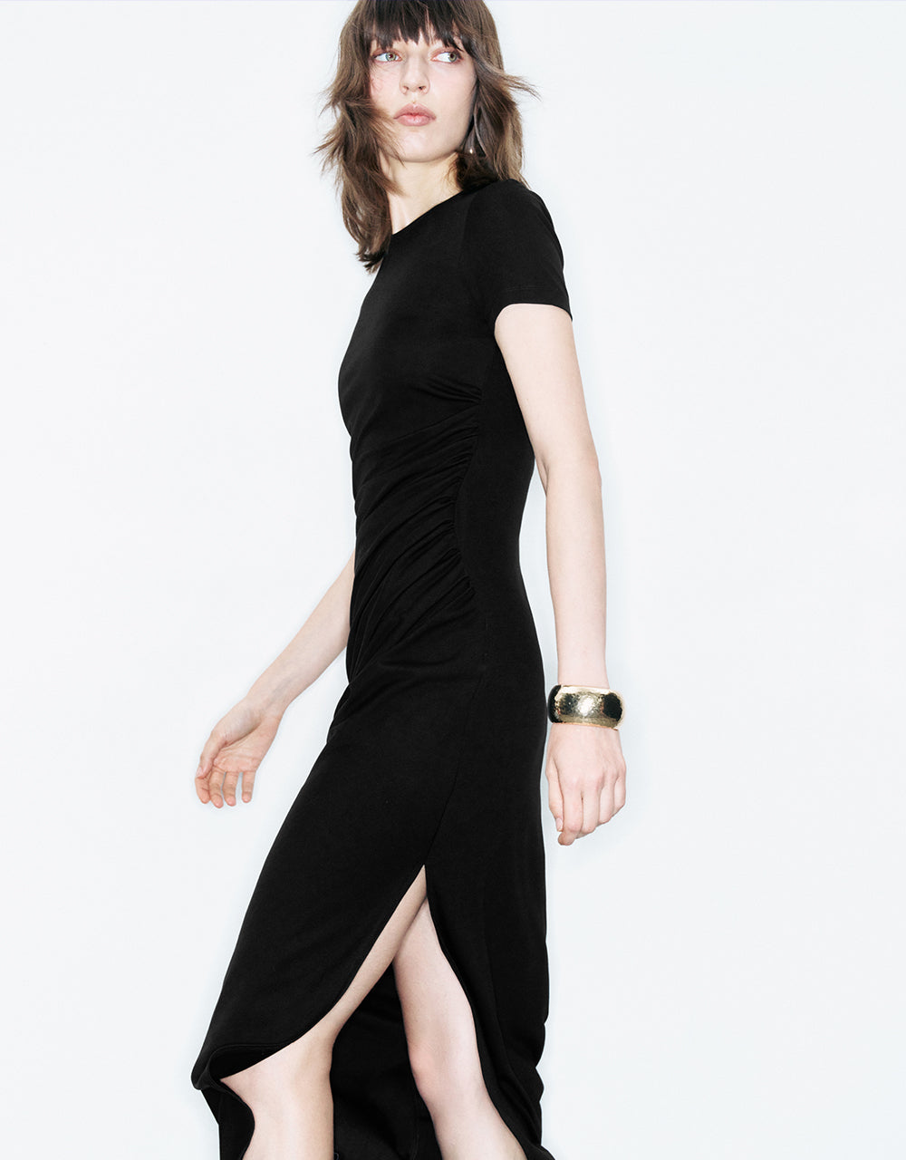 Crew Neck Skinny Dress