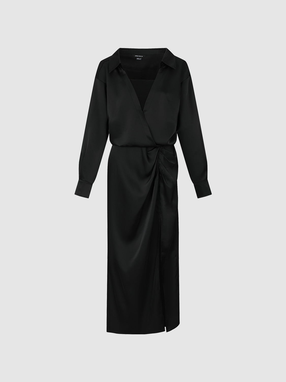 Surplice Front Loose Straight Dress