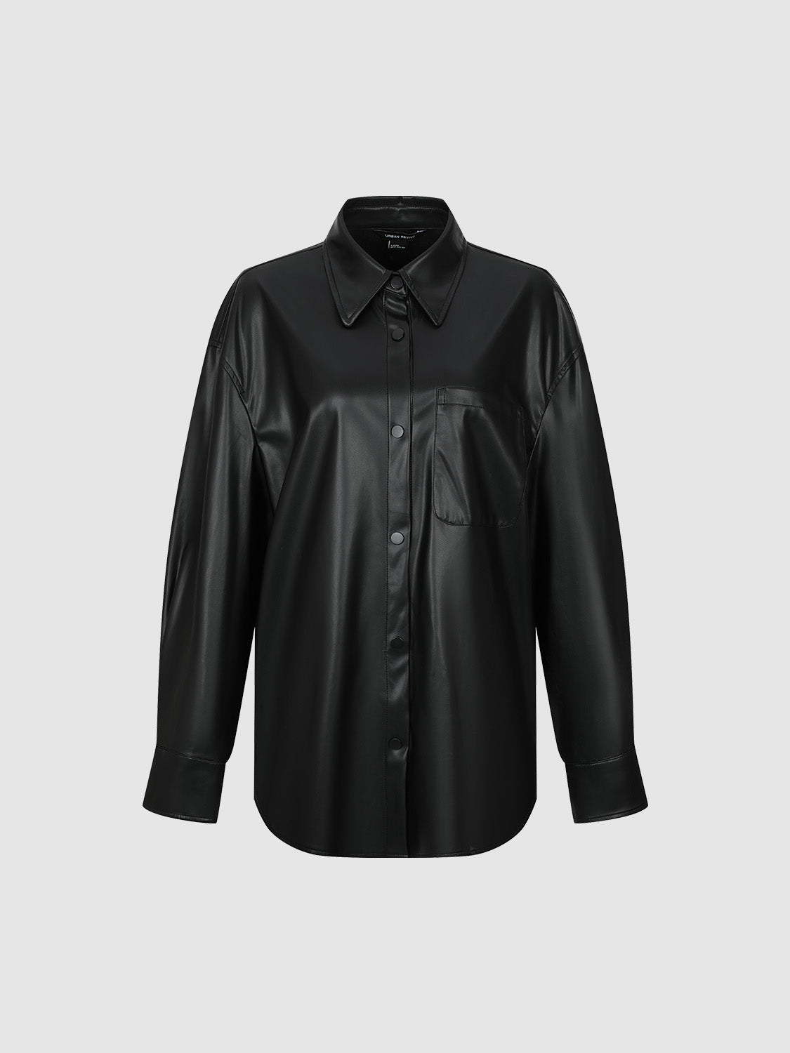 Loose Vegan Leather Shirt