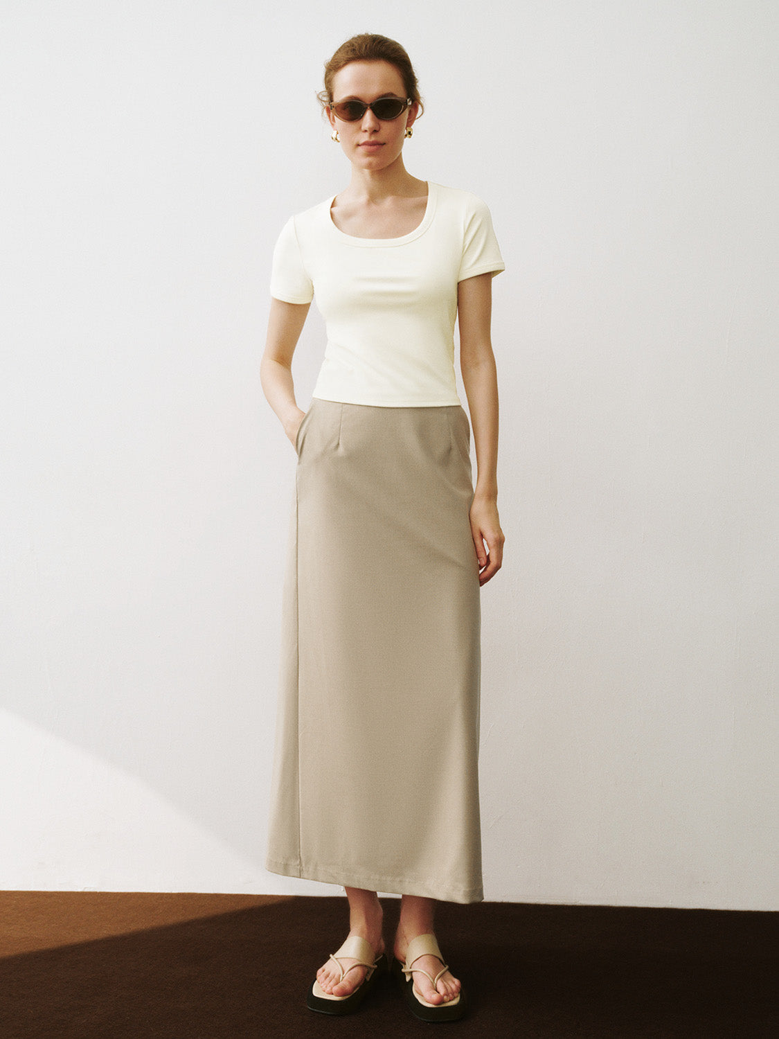 Midi Straight Skirt