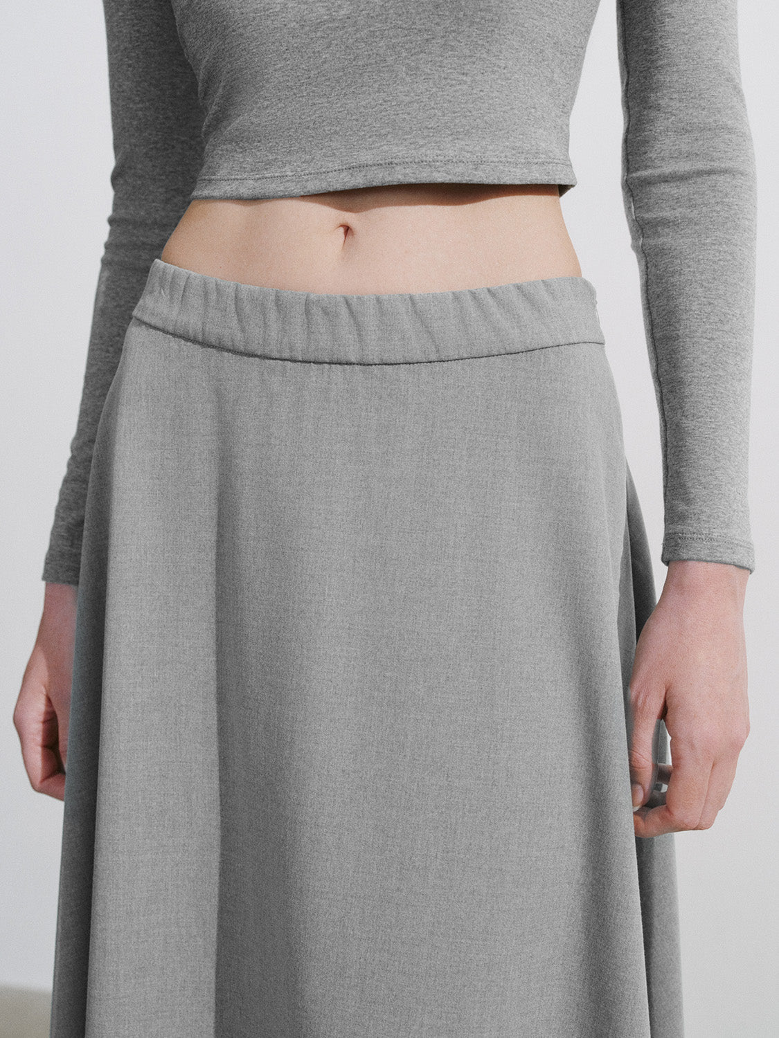 Midi A-Line Skirt