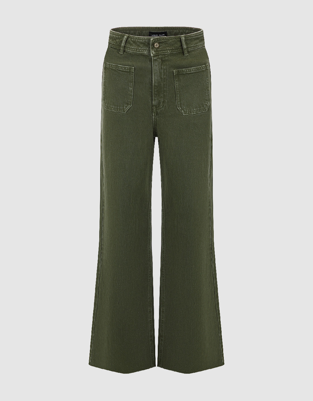 Front Pocket Wide-Leg Jeans