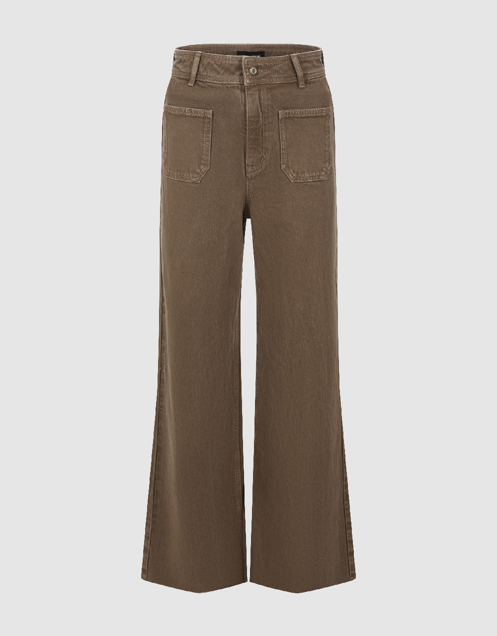 Front Pocket Wide-Leg Jeans