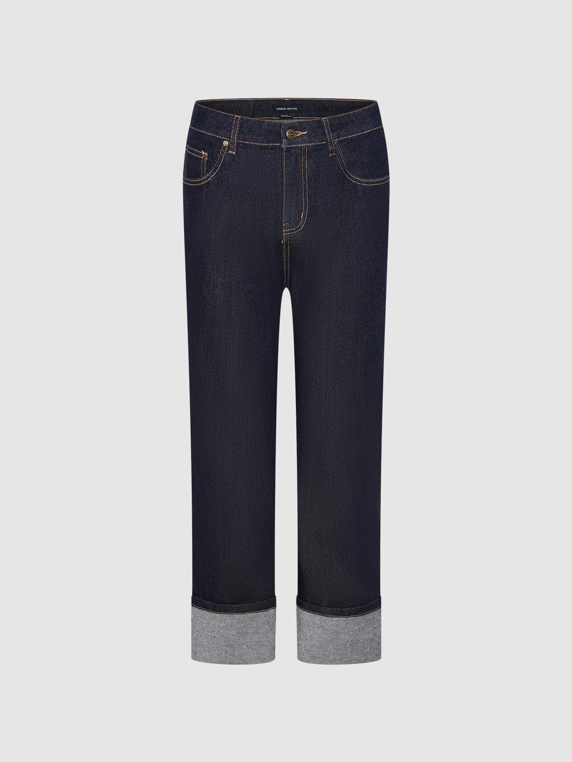 Rolled Up Hem Skinny Jeans