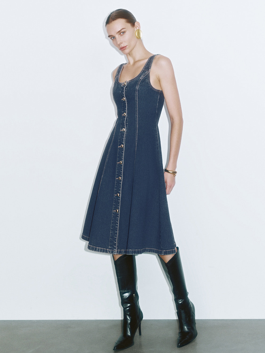 A-Line Denim Dresses