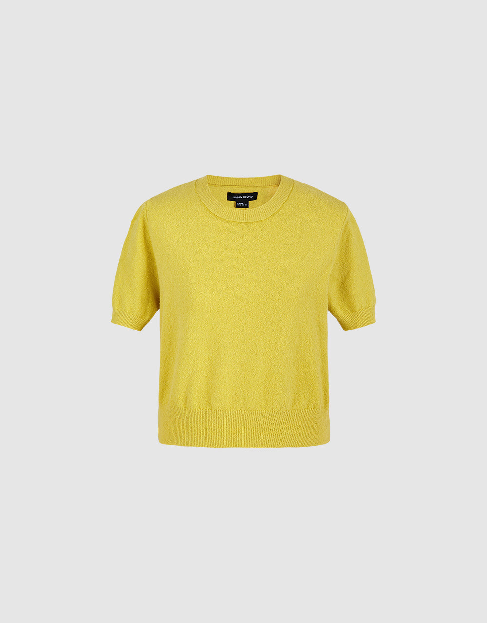 Crew Neck Knitted T-Shirt