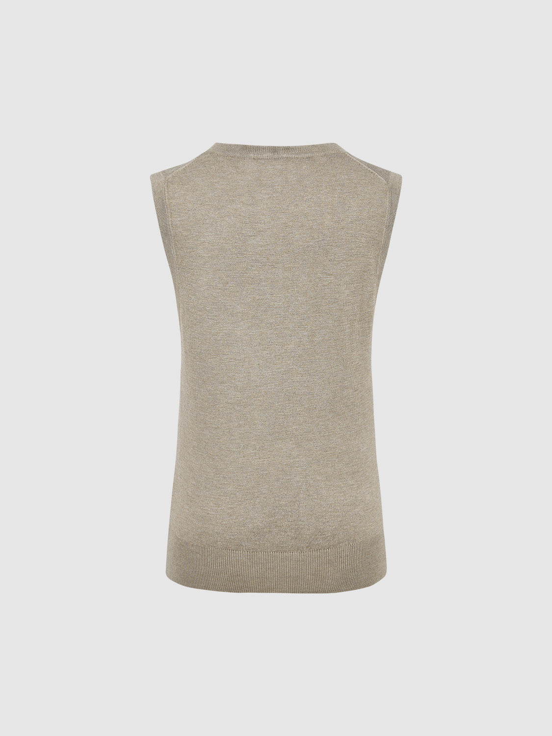 Crew Neck Knitted Tank Top