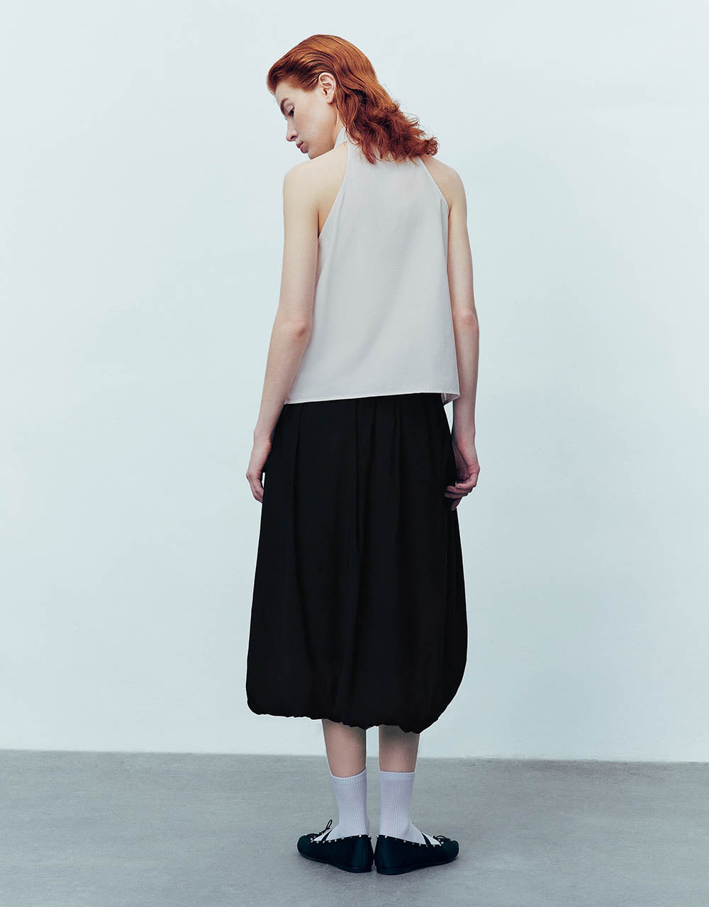 Midi A-Line Skirt