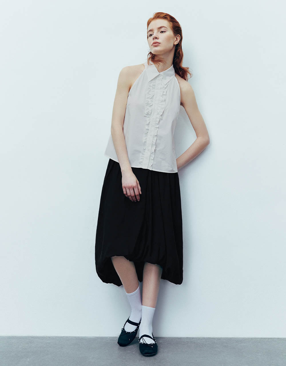 Midi A-Line Skirt