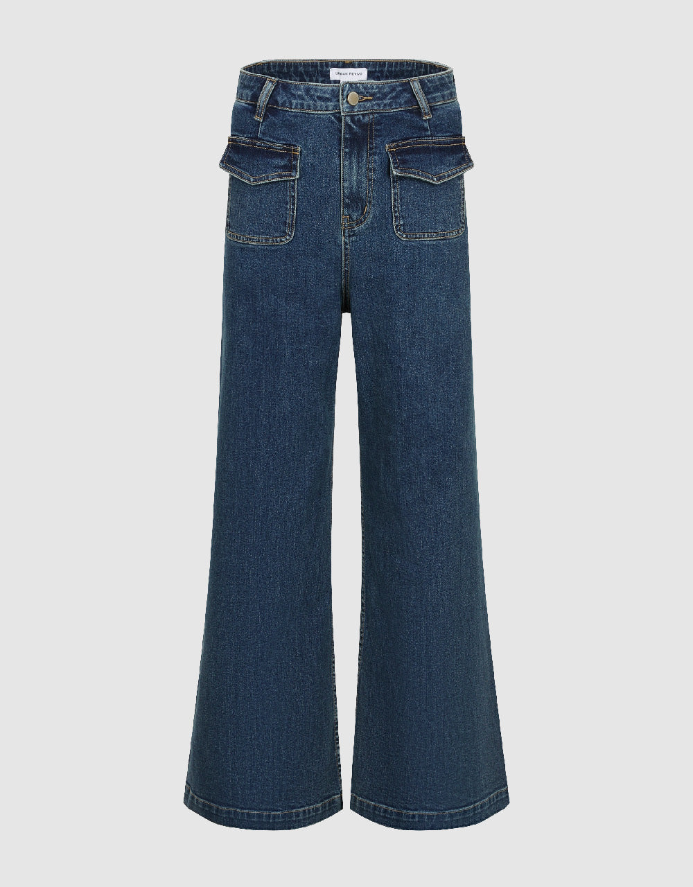 Front Pockets Straight Jeans