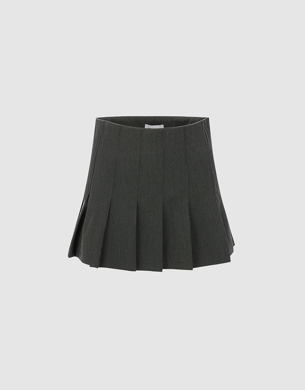 Pleated Mini A-Line Skirt