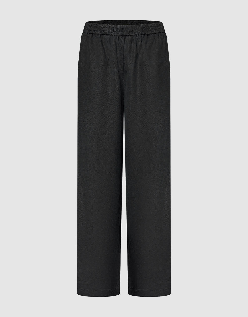 Elastic Waist Wide-Leg Pants