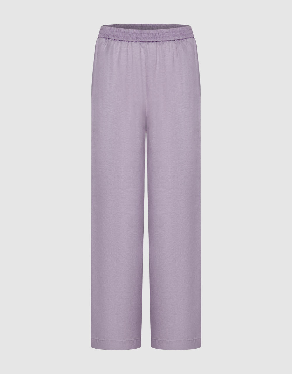 Elastic Waist Wide-Leg Pants