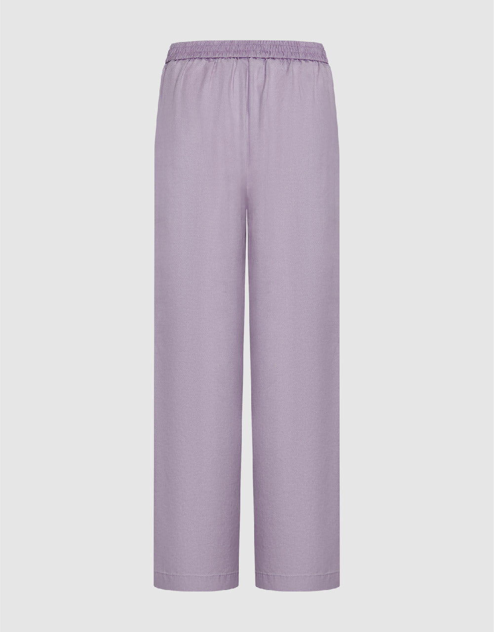 Elastic Waist Wide-Leg Pants