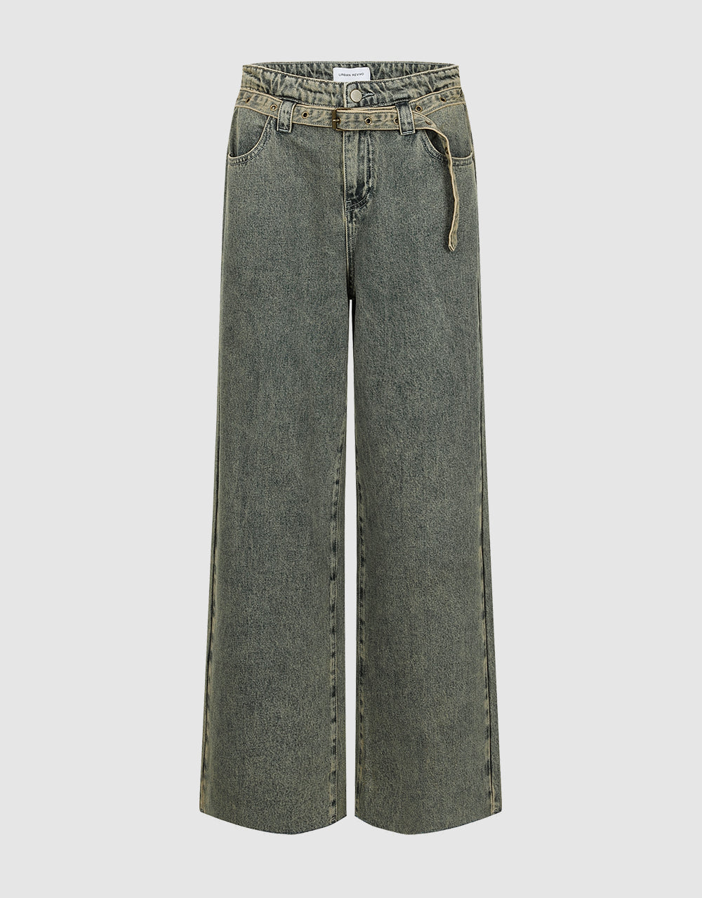 Straight Jeans With Belt