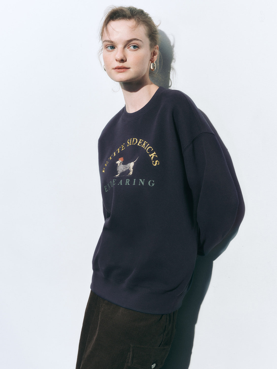 Crew Neck Loose Sweatshirts