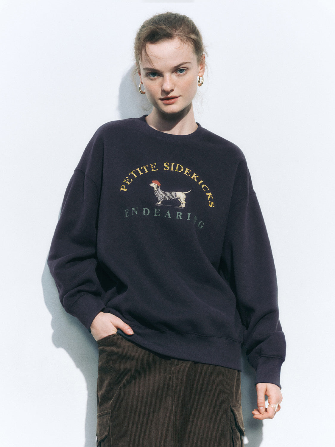 Crew Neck Loose Sweatshirts