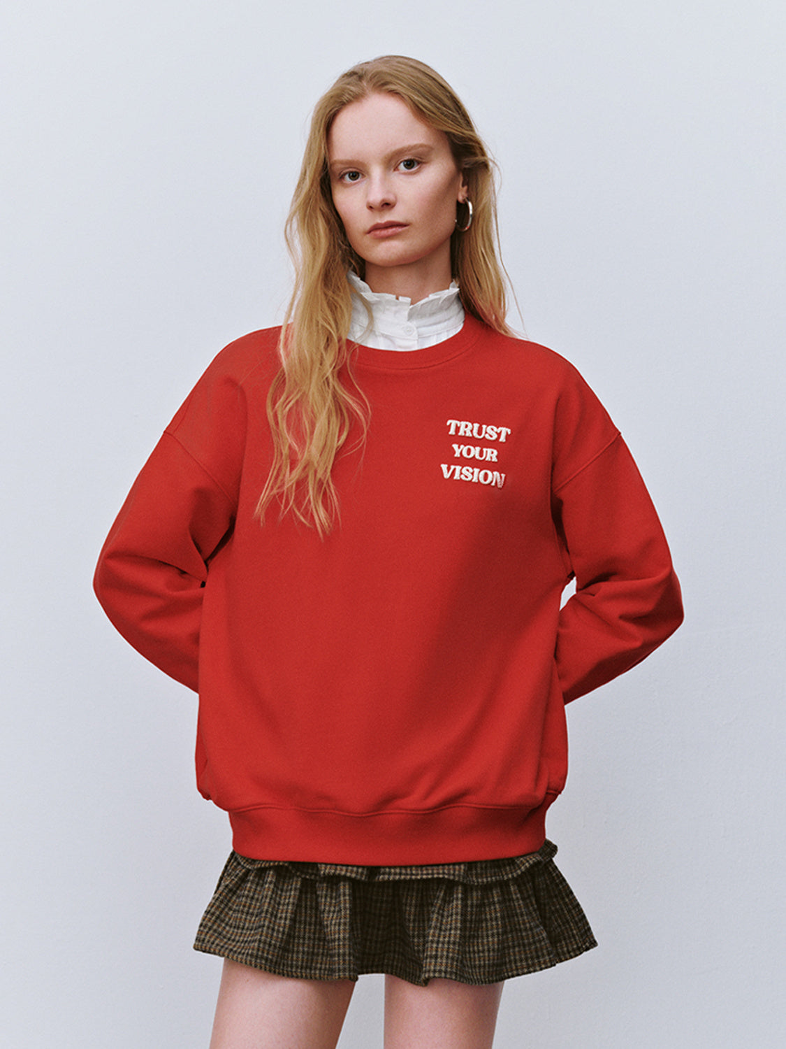 Loose Crew Neck Sweatshirts