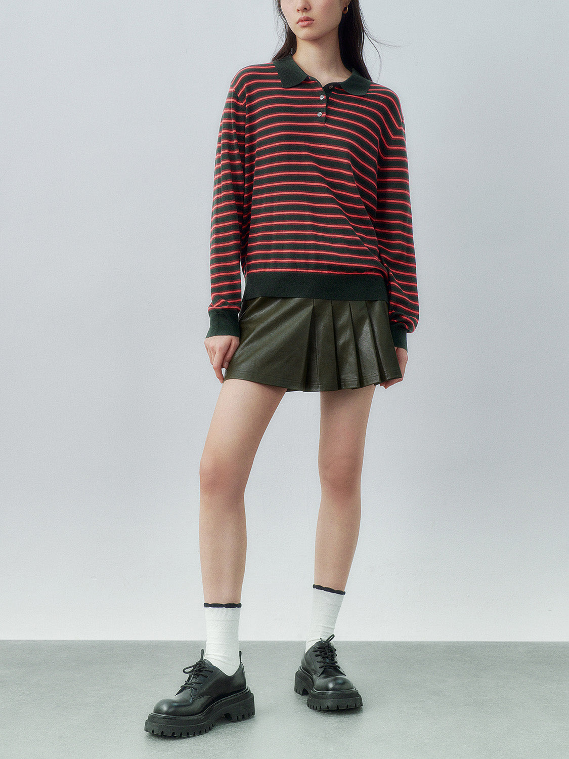 A-Line Pleated Mini Skirts