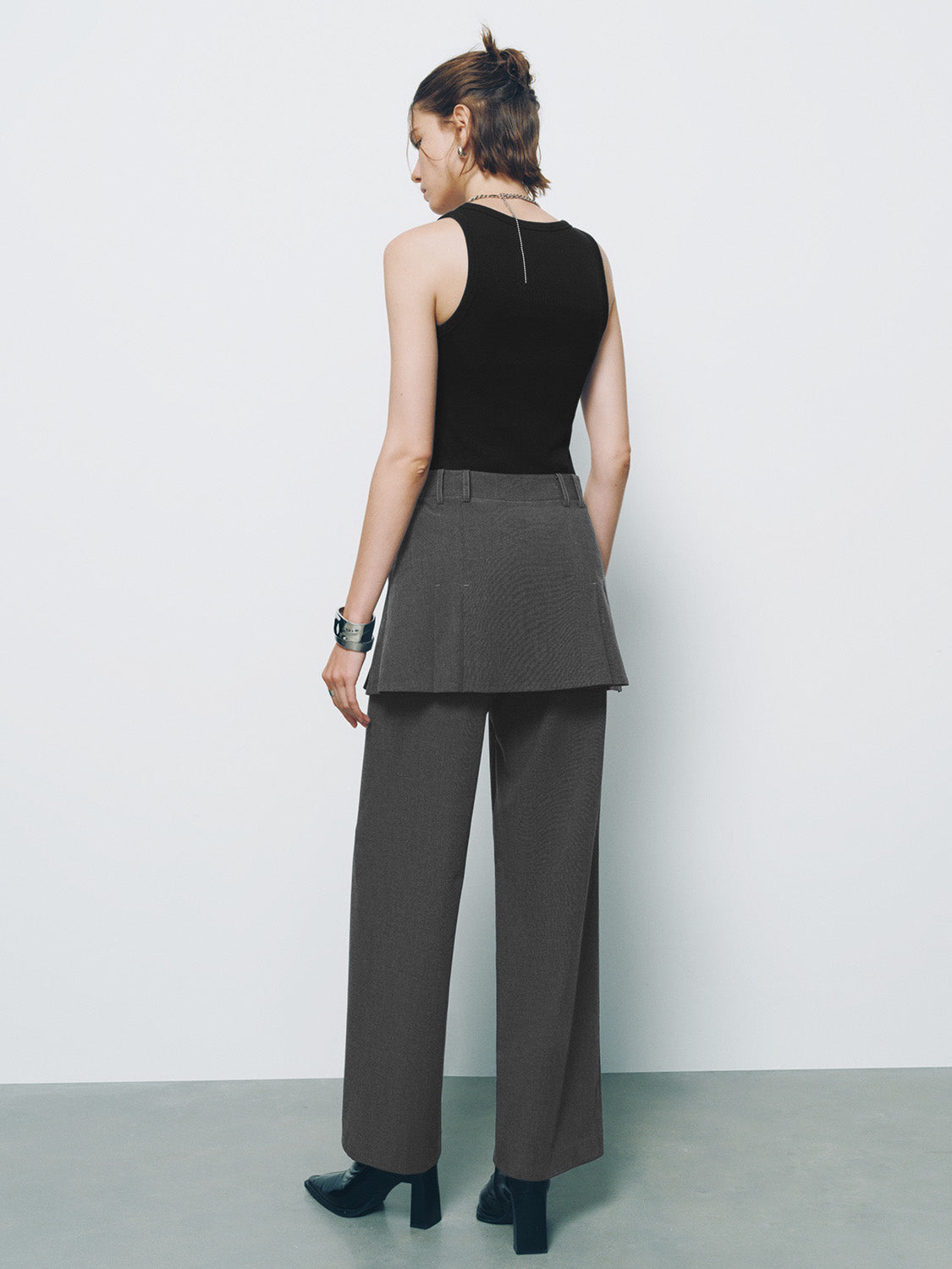 2 In 1 Wide-Leg Pants