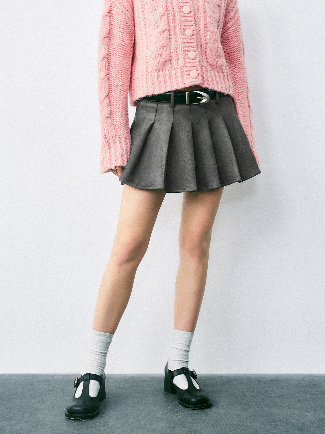 Pleated A-Line Skirts