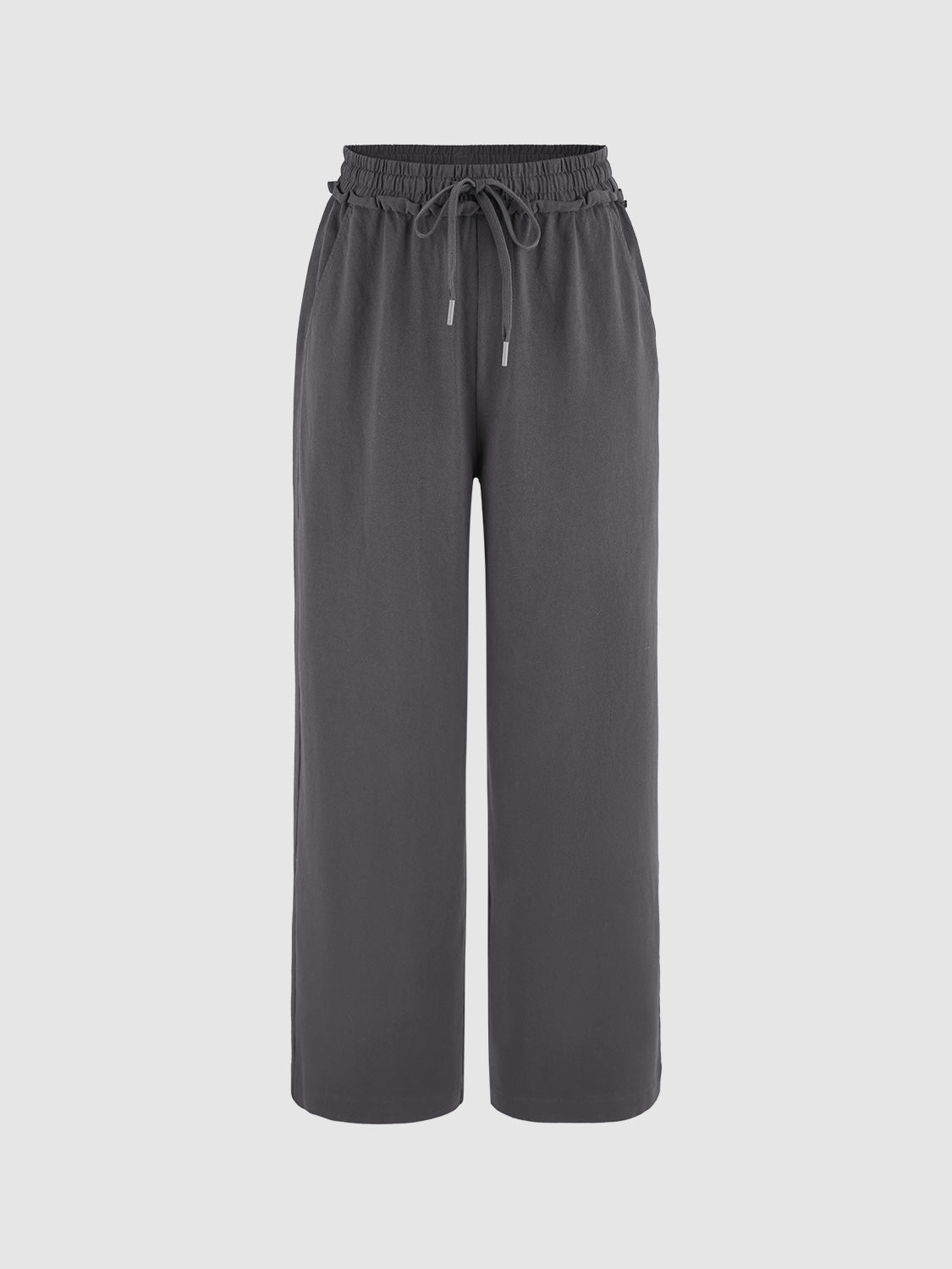 Drawstring Wide-Leg Pants