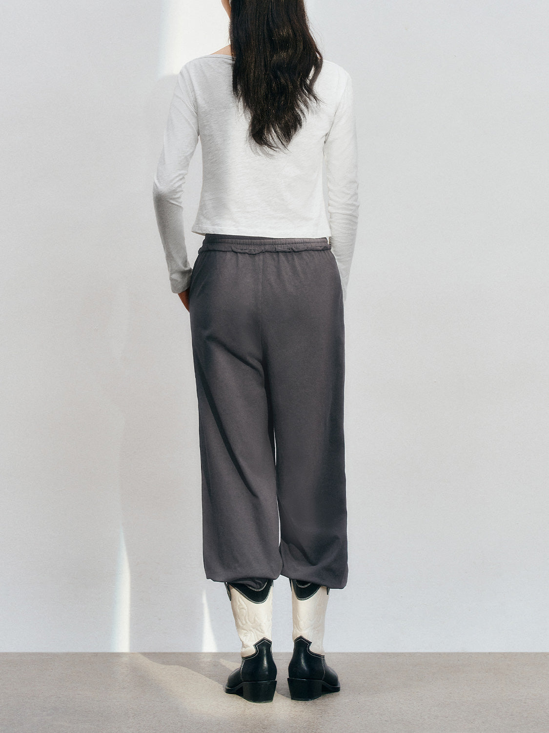 Drawstring Wide-Leg Pants