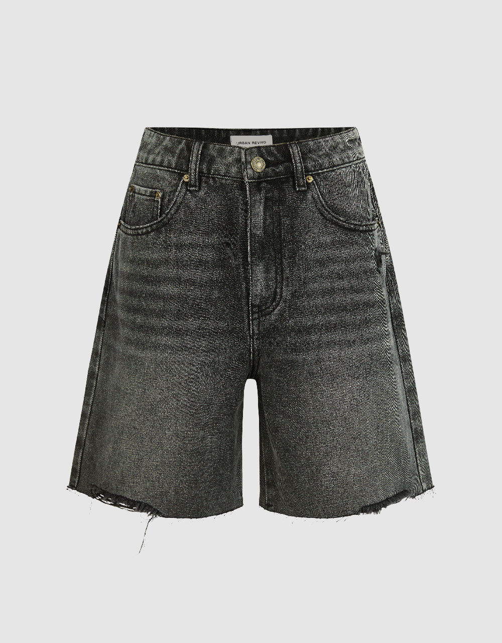 Raw Hem Denim Shorts