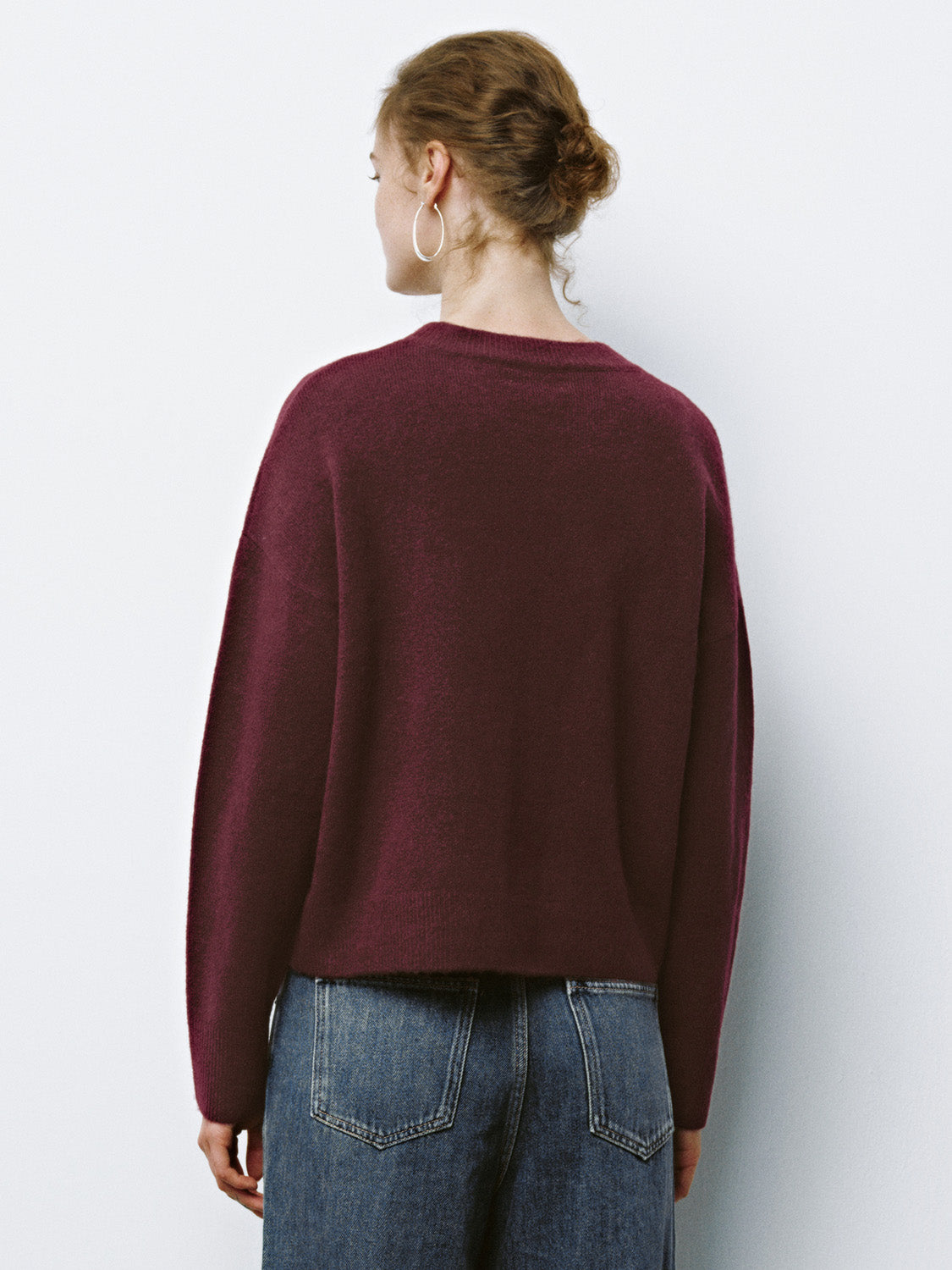 Crew Neck Long Sleeve Knitted T-Shirts